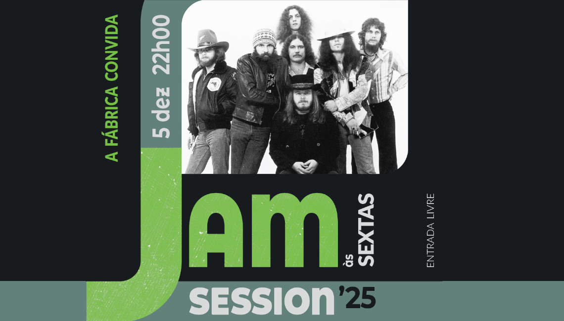 A FÁBRICA CONVIDA | 5 DE DEZEMBRO | 22H00 | SALA POLIVALENTE