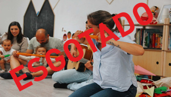 Sessão de música em família
